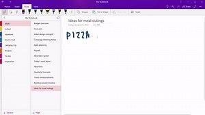 在 OneNote 中繪製筆記及繪製筆記草圖