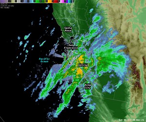 2K views · 80 reactions | 6 PM LST Radar Update: The back edge of the front is passing southeastward through Santa Cruz/Gilroy now. Periods of moderate rain still possible for the Central Coast Notice the scattered showers over the ocean? They will move onshore overnight keeping the Bay Area on again/off again rainy through the night. | US National Weather Service San Francisco Bay Area/Monterey California | Facebook