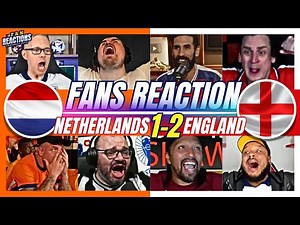 ENGLAND FANS CRAZY🤪REACTION TO NETHERLANDS 1-2 ENGLAND | EURO 2024