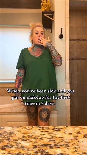 Brandy S. on Instagram: "I graduated from undies and a tee for 8 days to sweats. At least I’m dressed 😜 Day 9 of this crap but slow progress is still progress. I still sound terrible but I’m moving more. I finally caved and started prednisone yesterday. This stuff is horrible. Mine has been mostly sinus with ears and nose clogged and loss of taste. I’ve had some chest congestion with minimal cough with no fever. Stay well friends. Do everything in your power to stay well. Health is wealth. #tra