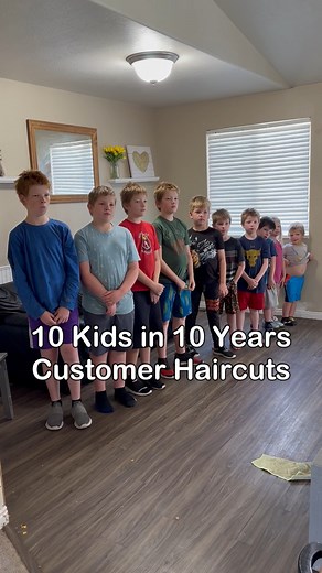 On our last haircut video, we got a lot of feedback that we should let our kids choose their haircuts, so here are their new haircuts where we did exactly what they wanted. They were all happy with the result. #10kids #bigfamily #largefamily #haircuts #customhaircuts #kidschoice | 10kidsin10years