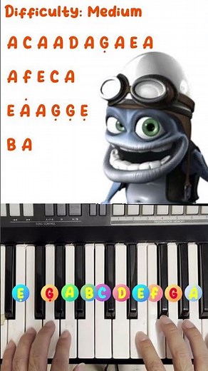 Crazy Frog Axel F Piano Tutorial | Rhythm and Keys #shorts #pianotutorial
