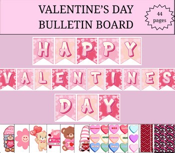 Valentine’s Day Bulletin Board Decorations | Classroom Decor | February Display