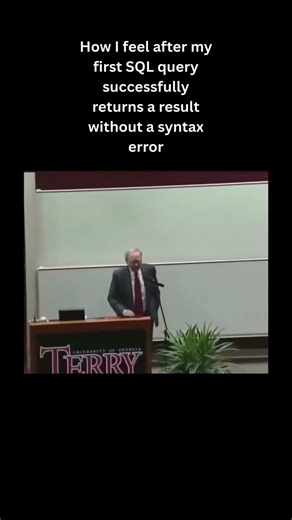 That First SQL Query Feeling 😅 #DataAnalysis #SQL