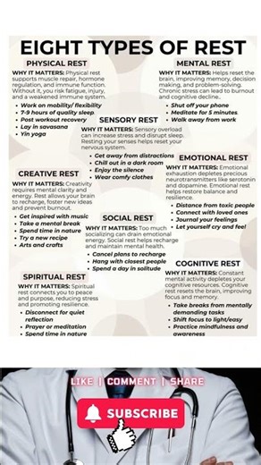 The 8 Types of Rest You Need for a Balanced Life 😴✨
