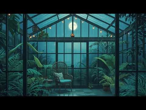 Secret Garden at Night (3 Hours) | Relaxing Nature Lofi & Rain Sounds