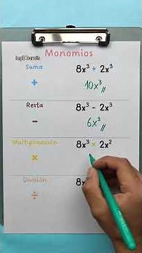 4 operaciones con monomios 🥶✌️ #ingedarwin #matematicas