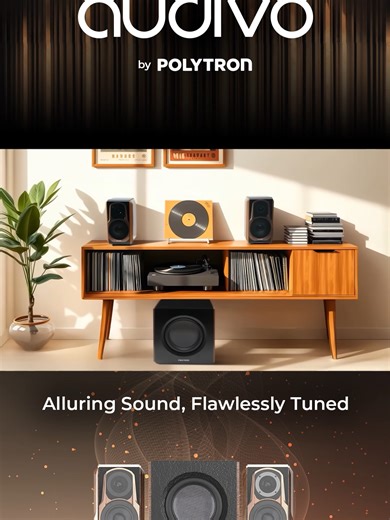 POLYTRON HiFi Active bookshelf speaker AUDIVO PHS 6A #Polytron #AlwaysOn