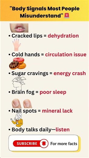 Body Signals Most People Misunderstand 🚨