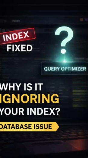 DB Ignored Your Index? Here’s Why (Optimizer Cost) | SQL Shorts