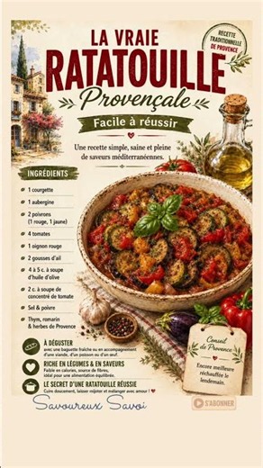La Vraie Ratatouille Provençale 🥒🍅 La Recette Traditionnelle Facile & Savoureuse