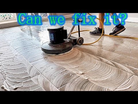 Severe grout haze and residue removal from brand new tile! How we fix it!