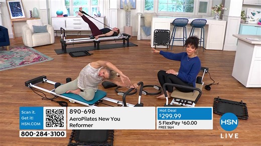 You are watching AeroPilates Home Studio on HSN.💙📺 Shop the show here: https://bit.ly/HSNRecentlyAired Catch up on the shows you missed and discover where shopping comes alive on the QVC & HSN Streaming Service: https://bit.ly/HSNplus | HSN
