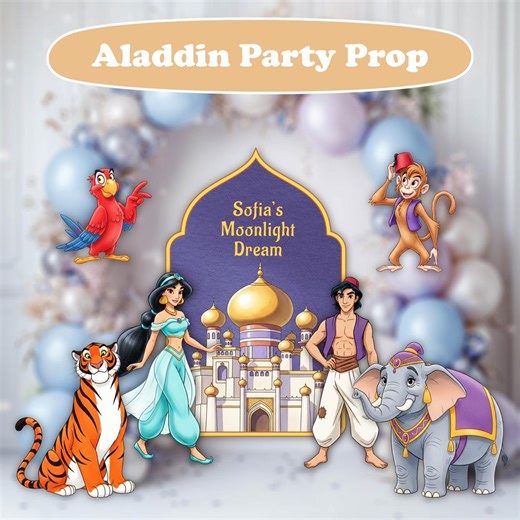Aladdin Cutouts, Jasmine Princess, Castle Prop, Disney Princess, Party Backdrop, 1st Birthday, Storybook Baby Shower - Etsy Australia