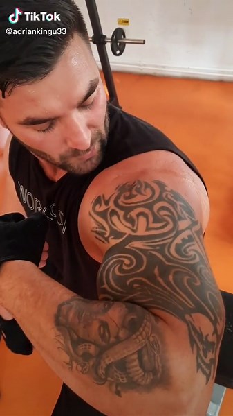 Intricate Gym Tattoo Care and Hydration Tips