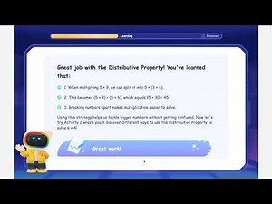 Free Lesson - Use Arrays to Understand the Distributive Property