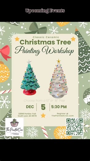 So much fun is coming up! Reserve your spot today! | The Painted Croc Pottery and Art Studio