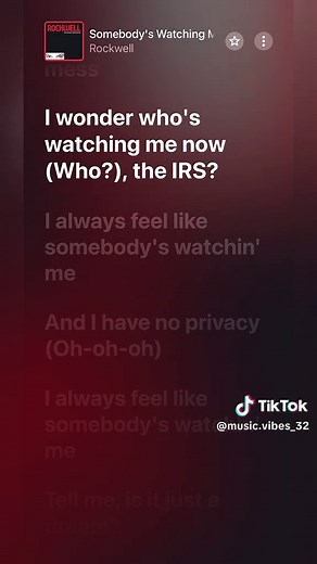 Rockwell - Somebody's Watching Me: Full Lyrics