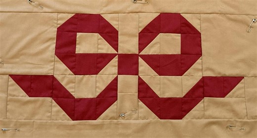 Traditionally Pieced Tied With A Bow Quilt Block Pattern 26x14” PDF - Etsy UK