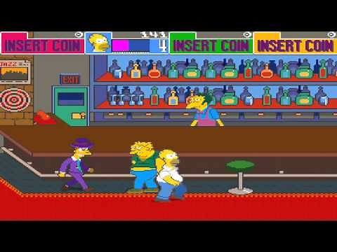 1991 The Simpsons Arcade Old School Game Playthrough Retro Game