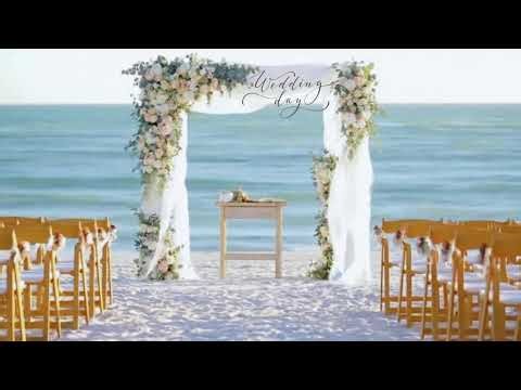 “4K Beach Wedding Ambience ❤️ Serene Ocean Ceremony Background for Relaxing & Romantic Moments”