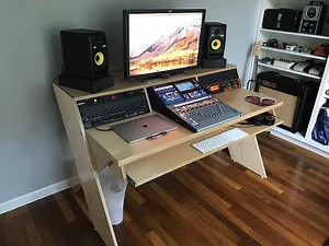 DIY Output Platform Desk w/ angled racks