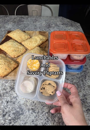 A short week calls for lunchables and savory poptarts (or, hot pockets)! 😏 #asmr #lunchables #lunchideas #breakfastideas #mealprepideas