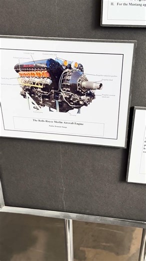 Merlin V12 aircraft engine information at Richard Bong Museum in Superior, Wisconsin.