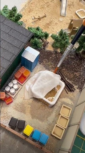 Pool im Herbst zum Überwintern vorbereiten (MU-H0-A50151) Bastelidee - Modellbahn Union - Spur H0