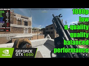GTX 1050 2GB | Call of Duty Warzone 2.0 - 1080p Low, U.Quality, Quality. Balanced, Performance