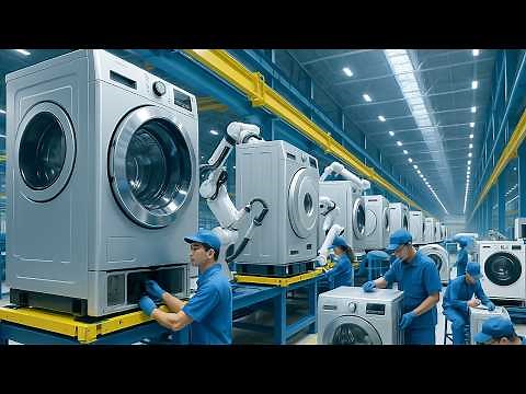 How Washing Machines Are Made | Washing Machine Factory Process