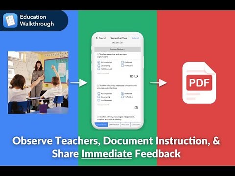 Getting Started with Education Walkthrough - Simple Teacher Observations and Classroom Walkthroughs