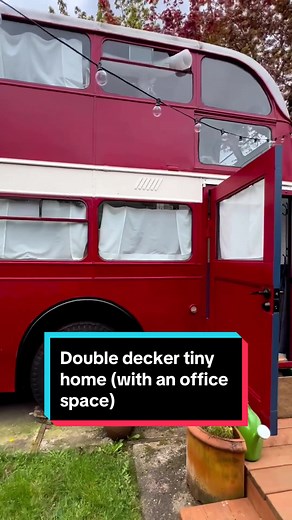 Double Decker Tiny Home Conversion | Office Space | Bus Renovation