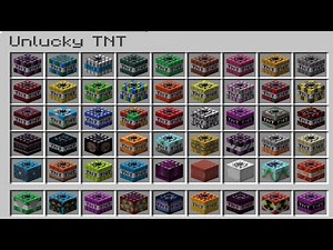 Minecraft: Amazing LUCKY TNT MOD (Unlucky TNT Mod) (100+ TNT EXPLOSIVE) TOO MUCH MORE TNT MOD #2