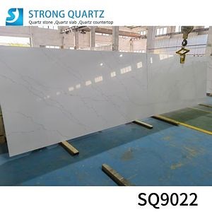 [Hot Item] Book Match Artificial Man-Made Quartz Stone for Floor Tiles/Kitchen Worktop/End Table Customized