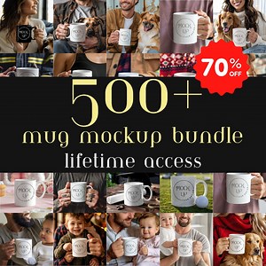 500  Mug Mockup Bundle: White & Black Coffee Cup Mockups (digital Download) - Etsy