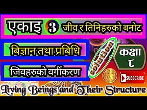 Class 8 | Science and Technology | unit 3 | Living Beings and Their Structure | Exercises | 3.3 |