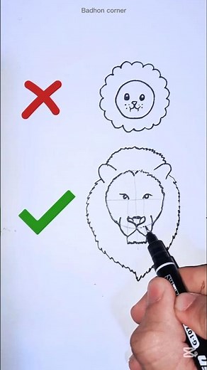 How to Draw a Realistic Lion Face | Beginner to Pro Drawing Tutorial #shorts #art #drawing #sketch
