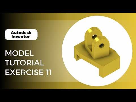 Autodesk Inventor Exercise 11 | Easy 3D Modeling Tutorial for Beginners (Step-by-Step)