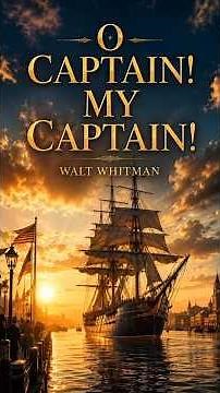 O Captain My Captain by WaltWhitman#poem#poetry#learn#literature#fy#captain#ship#offshore#english#lv