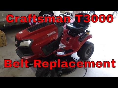 Craftsman T3000 Riding Lawn Mower Deck Repair and cleanu #craftsman #t3000 #lawnequipment