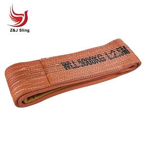 [Hot Item] Polyester Webbing Sling Belt Polyester Flat Lifting Sling with Lifting Eyes