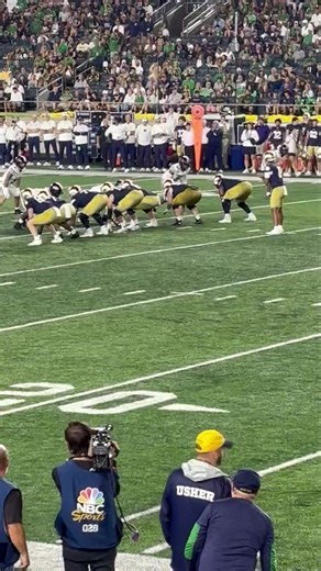 💙💛 Once a Wildcat, always a Wildcat! We love seeing Hayden alum Joe Otting, take his football talents to the next level. Keep an eye out for #64 on the field at Notre Dame! They had a great win today. 🏈☘️ #HaydenPride #WildcatForLife #GoIrish | Hayden Catholic High School