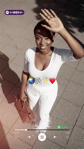#senegalaise_tik_tok #girl #gimini Prompt mannequin féminin (même visage et même coiffure que sur la photo téléchargée, ne pas modifier l'expression faciale). Tenue : sweat-shirt blanc oversize, jean oversize bleu nuage façon « combat », porté avec des baskets neutres bleu nuage ou des Nike, et des chaussettes côtelées blanches avec une casquette. Environnement: fond de studio dans un ton bleu ciel atténué. Éclairage : lueur cinématographique douce mettant en valeur la peau et les textures du ti