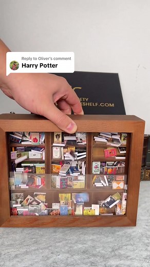 Miniature Bookshelf for Anxiety Relief and ASMR