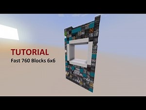 TUTORIAL : Fast 760b 6x6 Piston Door [Minecraft 1.16+]