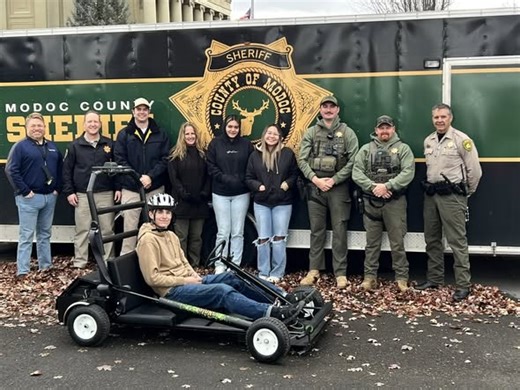 Modoc County Sheriff's Office introduces 'SIDNE' kart to combat impaired driving