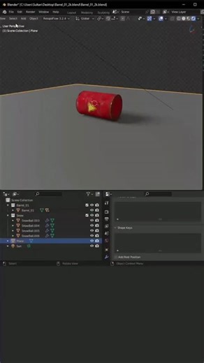 jayBagiy on Instagram: "Blender Quick Tip: Add realistic snow to your scenes in seconds! 🌨️ ​Learn how to easily install and use the Real Snow add-on in Blender. We'll cover the basics of adding snow, adjusting Coverage and Height, and the pro tip: using Selected Faces to add snow only to specific areas of your object! Perfect for your winter renders. #BlenderTutorial #Blender3d #BlenderAddon #3DModeling #BlenderCommunity #cgi #RealSnow #BlenderSnow #WinterRender #SnowEffect #BlenderTips#b3d #t