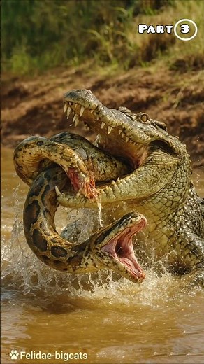 Crocodile vs Python.. Part Three: A Sad End.