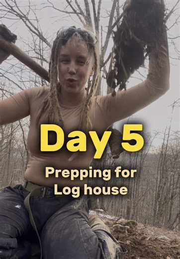 Building My Off-Grid Log House: Day 5 Progress